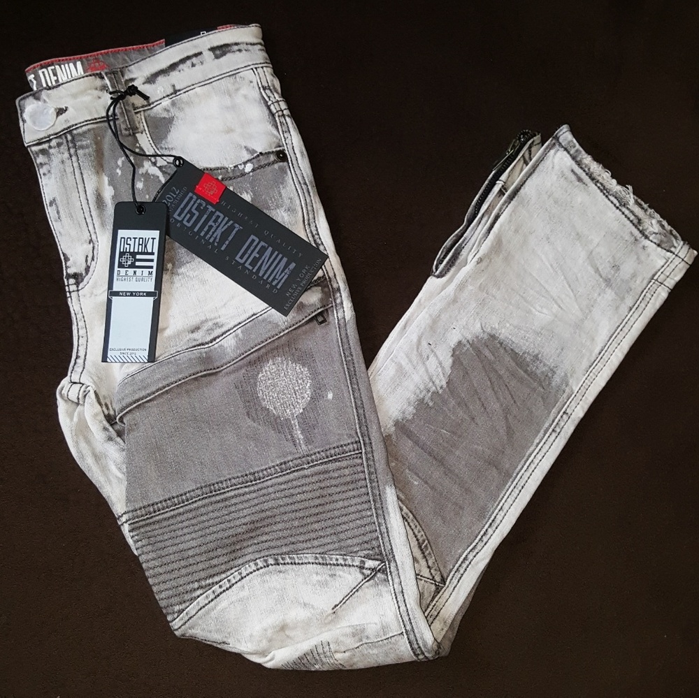 NWT Boys Biker Style Slim-Fit Jeans